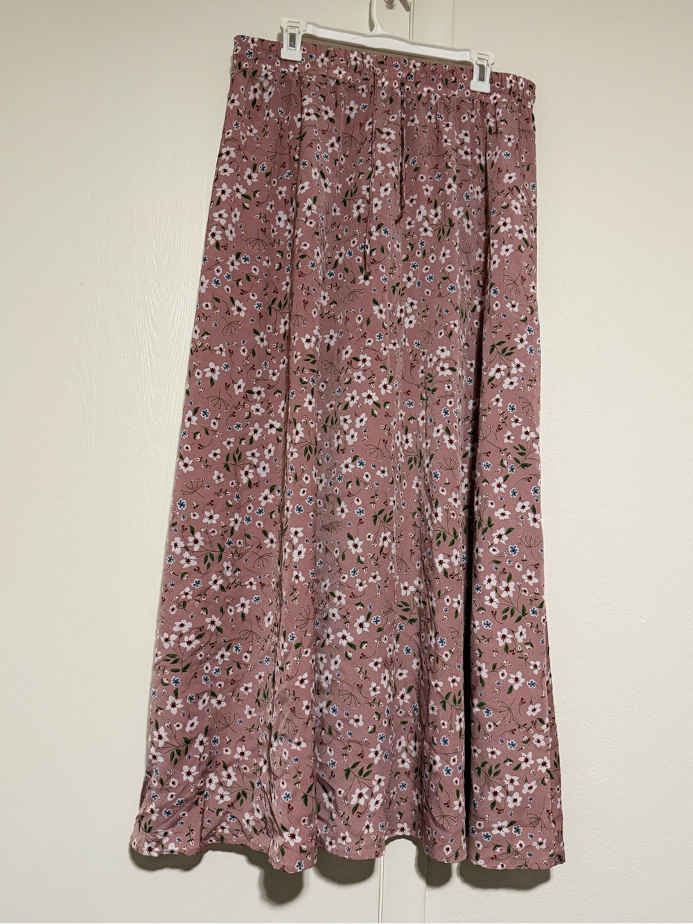 SHEIN pink floral maxi skirt - XL